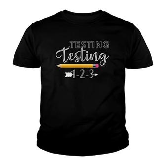 Teacher Testing Testing 123 Ver2 Youth T-shirt | Mazezy