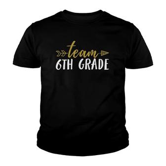 Team 6Th Grade Preschool Teacher Student Arrow Youth T-shirt - Seseable