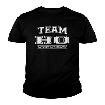 Team Ho Proud Family Surname Last Name Youth T-shirt