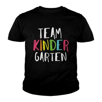 Team Kindergarten Teacher Back To School Youth T-shirt - Thegiftio UK