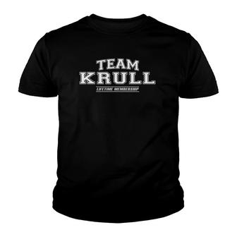 Team Krull Proud Family Surname Last Name Gift Youth T-shirt | Seseable CA