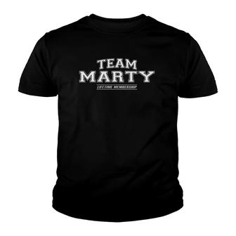 Team Marty Proud Family Surname Last Name Youth T-shirt | Mazezy