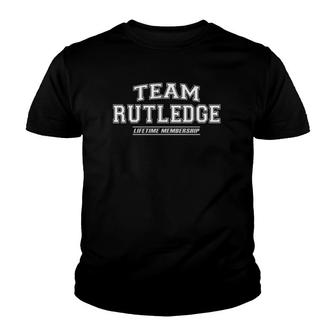 Team Rutledge Proud Family Surname Last Name Youth T-shirt - Seseable