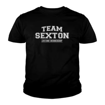 Team Sexton Proud Family Surname Last Name Gift Youth T-shirt - Seseable
