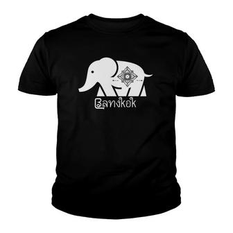 Thailand Bangkok Elephant Graphic Thai Souvenir Travel Gift Youth T-shirt - Thegiftio UK