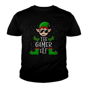 The Gamer Elf Christmas Matching Youth T-shirt - Thegiftio UK