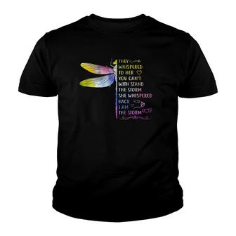 They Whispered To Her You Cant Withstand Storm Hippie Youth T-shirt | Mazezy UK