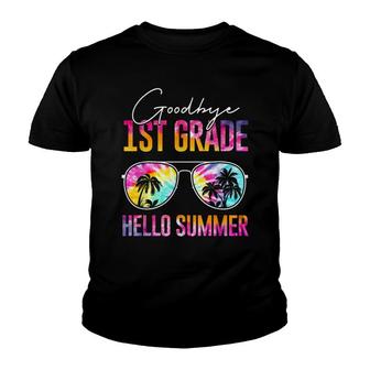 Tie Dye Goodbye 1St Grade Hello Summer Last Day Of School Youth T-shirt - Thegiftio UK
