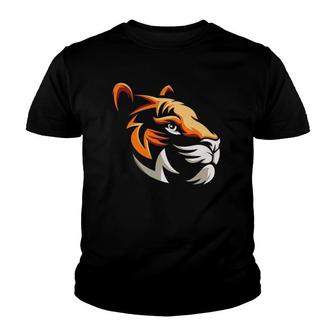 Tiger Face Zoo Keeper Gift Tiger Youth T-shirt - Thegiftio UK