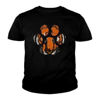 Tiger Paw Big Cat Portrait Tiger Youth T-shirt - Thegiftio UK