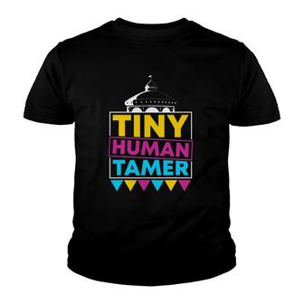 Tiny Human Tamer Circus Gift Youth T-shirt | Mazezy