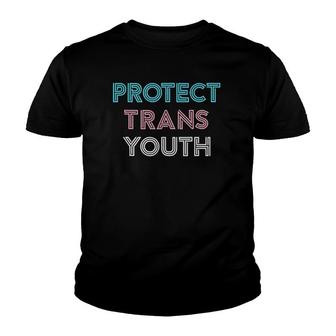 Transgender Lgbt Pride Tee Protect Trans Youth Youth T-shirt - Thegiftio UK