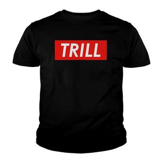 Trill Music Red Box Gift Youth T-shirt | Mazezy
