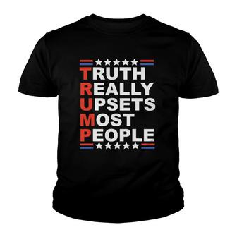 Truth Really Upsets Most People Youth T-shirt - Thegiftio UK