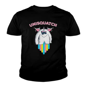 Unisquatch Unicorn Sasquatch Bigfoot Lover Youth T-shirt - Thegiftio UK