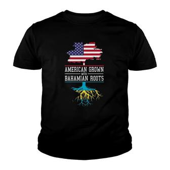 United States Inspired American Grown With Bahamian Roots Youth T-shirt - Thegiftio UK