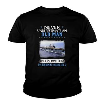 Uss Bonhomme Richard Lhd6 Veterans Day Father Day Gift Youth T-shirt - Thegiftio UK