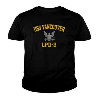 Uss Vancouver Lpd 2 Gift Youth T-shirt - Thegiftio UK