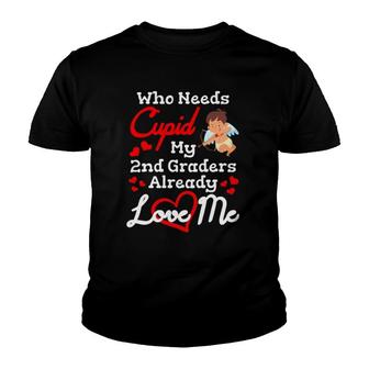 Valentines Day 2Nd Grade Teacher Gift For Teachers In Love Youth T-shirt - Seseable