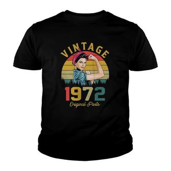 Vintage 1972 Made In 1972 49Th Birthday Women 49 Years Old Youth T-shirt - Seseable