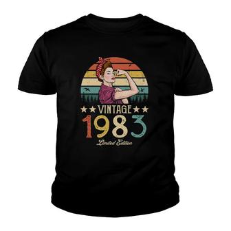 Vintage 1983 Limited Edition 1983 39Th Birthday 39 Years Old Youth T-shirt | Mazezy