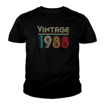 Vintage 1988 Retro 33 Years Old Men And Women 33Rd Birthday Youth T-shirt - Seseable