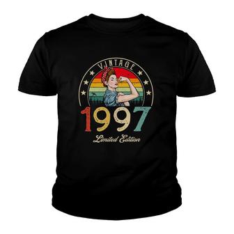 Vintage 1997 Limited Edition 1997 25Th Birthday 25 Years Old Youth T-shirt - Seseable