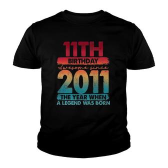 Vintage 2011 Limited Edition 2011 11 Years Old 11Th Birthday Youth T-shirt - Seseable