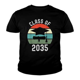 Vintage Back To School Class Of 2035 Grow With Me Graduation Youth T-shirt - Thegiftio UK