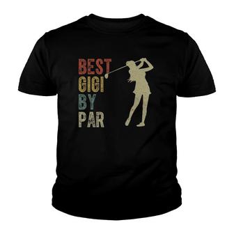 Vintage Best Gigi By Par Outfit Mothers Day Golfing Youth T-shirt - Seseable