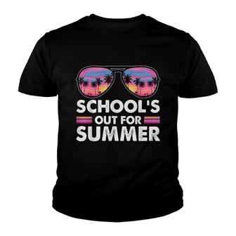 Vintage Last Day Of School Retro Sunset Vacation Youth T-shirt - Thegiftio UK