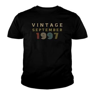 Vintage September 1997 23 Years Old Birthday Youth T-shirt - Seseable