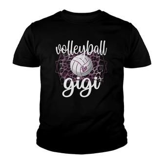 Volleyball Gigi Grandma Of Volleyball Player Gigi Youth T-shirt - Thegiftio UK
