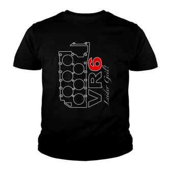 Vr6 Engine Seal Tuning Car Golf Turbo Compressor Blocks Youth T-shirt - Thegiftio UK