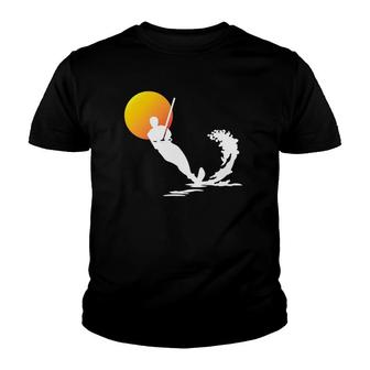 Water Skiing Cool Surface Water Sport Lovers Gift Youth T-shirt - Thegiftio UK