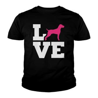 Weimaraner Love Dog Lover Youth T-shirt - Thegiftio UK