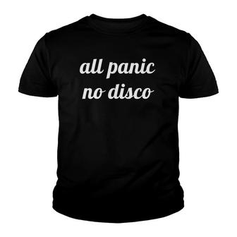 Womens All Panic No Disco V-Neck Youth T-shirt - Thegiftio UK