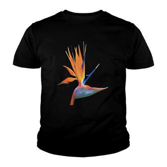 Womens Bird Of Paradise Flower Youth T-shirt | Mazezy