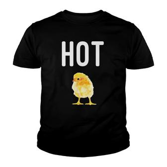 Womens Hot Chick Funny Chick Lover Youth T-shirt | Mazezy