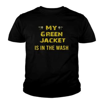 Womens Jacket Green In The Wash Master Golf Golfer Player V-Neck Youth T-shirt - Thegiftio UK