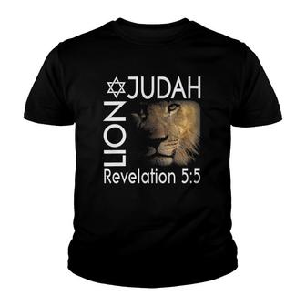 Womens Lion Of Judah Christian Messianic V-Neck Youth T-shirt - Thegiftio UK