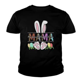 Womens My Favorite Peeps Call Me Mama Leopard Easter Day Youth T-shirt | Mazezy