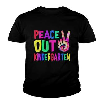 Womens Peace Out Kindergarten Funny Kindergarten Graduation Gift Youth T-shirt - Thegiftio UK