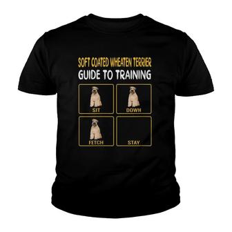 Womens Soft Coated Wheaten Terrier Guide To Training Dog Obedience V-Neck Youth T-shirt - Seseable