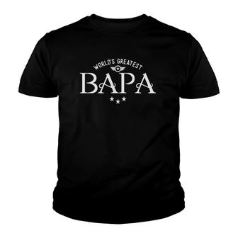 Worlds Greatest Bapa Fathers Day Youth T-shirt | Mazezy