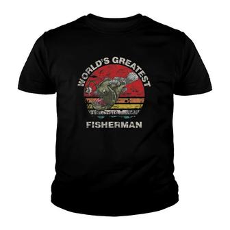Worlds Greatest Fisherman - Angler Fish Youth T-shirt - Thegiftio UK