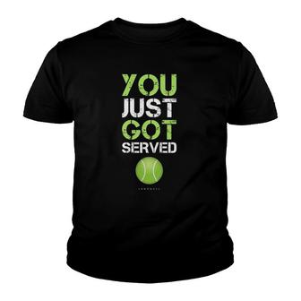 You Just Got Served Tennis - Funny Tennis Gift Tee Youth T-shirt - Thegiftio UK