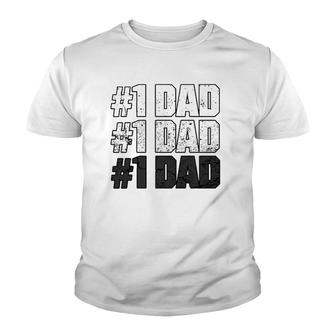 1 Dad Apparel For The Best Dad Ever - Vintage Dad Youth T-shirt - Thegiftio UK