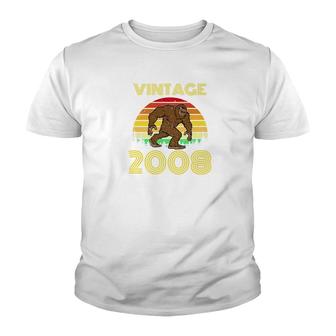 2008 11Th Birthday Vintage Bigfoot 11 Years Old Gift Youth T-shirt - Monsterry