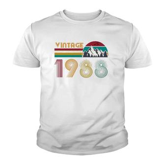 33Th Birthday Gift 33 Years Old Men Women Retro Vintage 1988 Youth T-shirt - Seseable